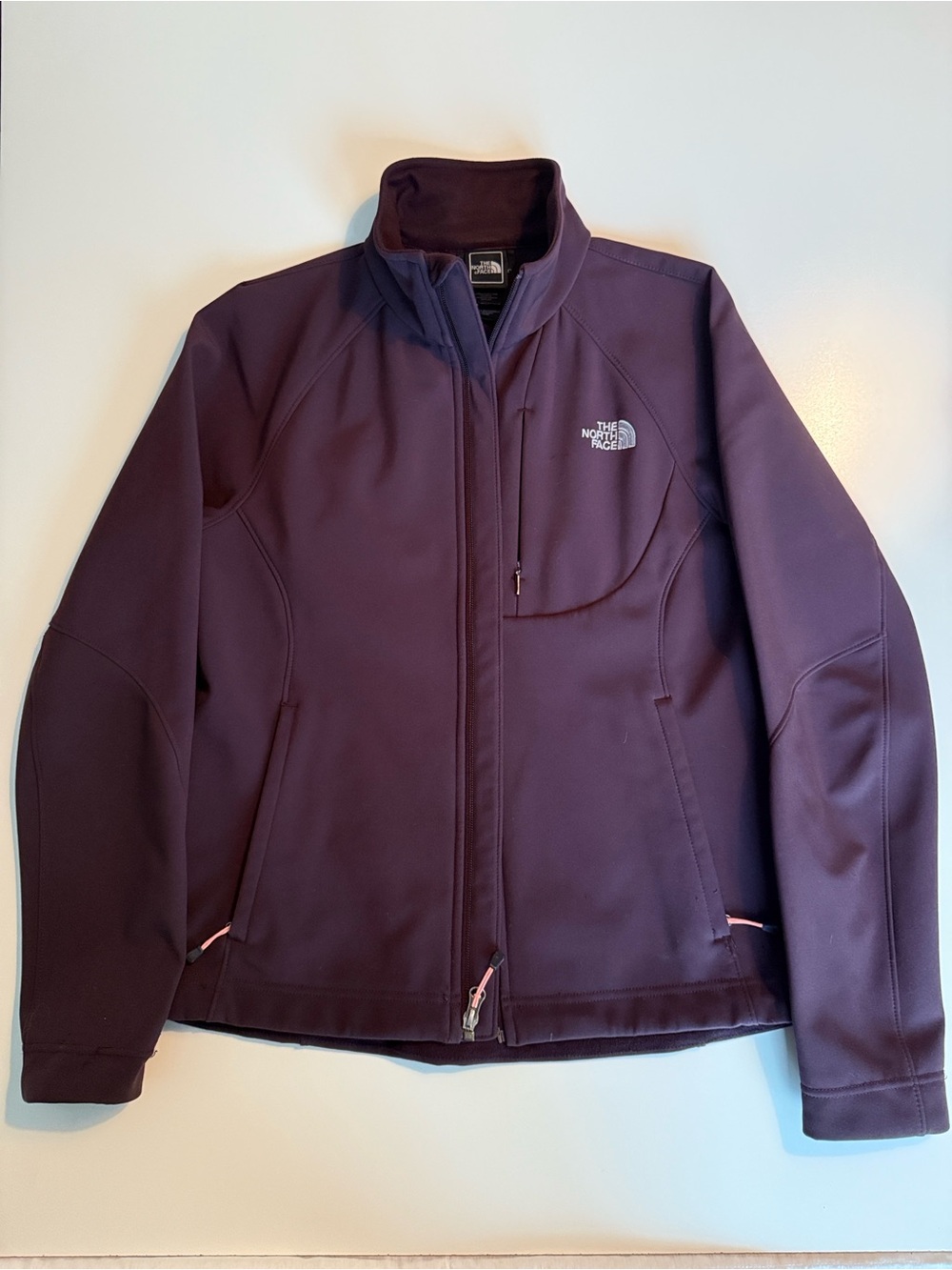 The North Face Apex Bionic Women’s Full Zip Soft Shell Jacket Plum Size M 0118